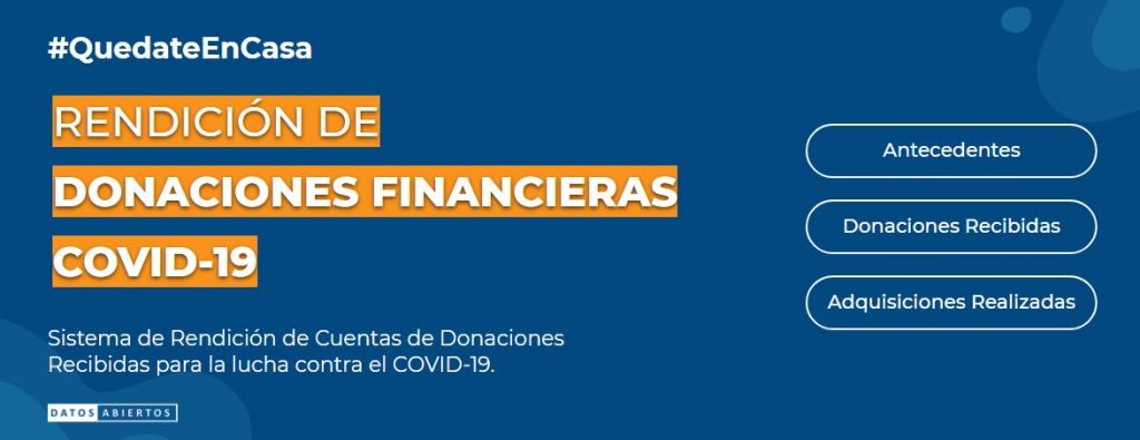 Sistema de Rendición de Cuentas de Donaciones Financieras Recibidas para la lucha contra el COVID-19